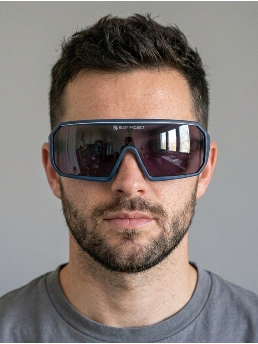 Rudy Project Blue Cycling Sports Shield Visor Sunglasses - made in Italy 🇮🇹